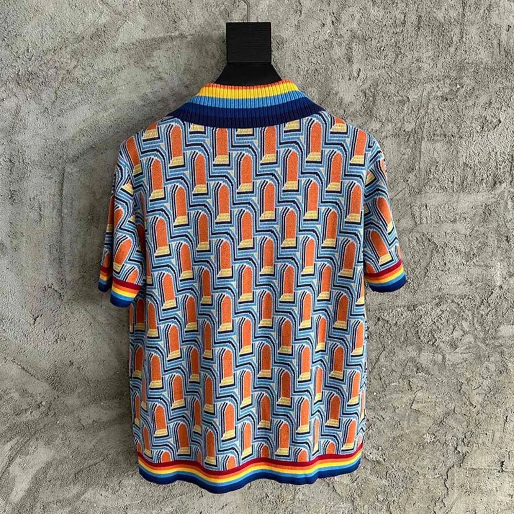Casablanca Larche De Nuit Knit Polo Shirt